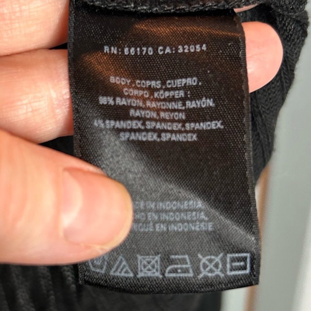 Anthropologie Postmark Black Long Sleeve Button-Up Top - Picture 3 of 5